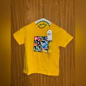Polo by Ralph Lauren Kids Colorful Logo Yellow Tee